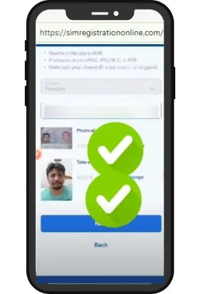 This image for checking your ID verification for sim registration.