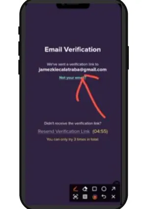 This image is used for how to verify email for GOMO  registration.