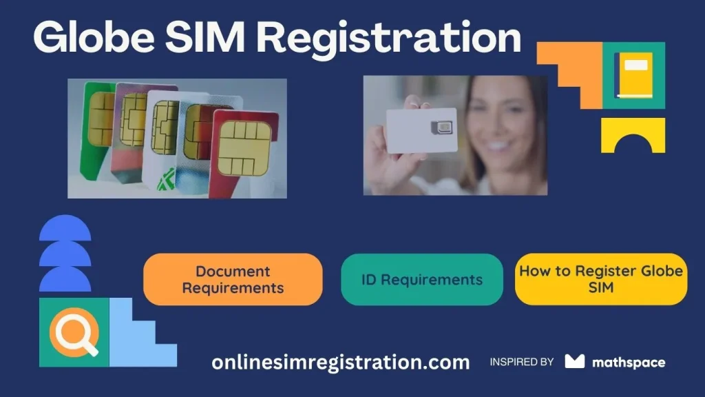 This image is used for Globe SIM Registration. Register your Sim. Online registration link.