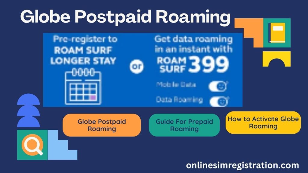 This Image is used for How to activate Globe postpaid roaming. Globe Postpaid Roaming