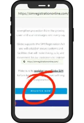 Click on online link for registration of Globe Sim.