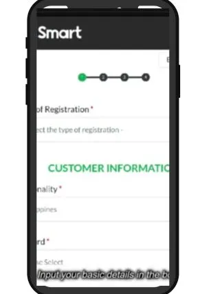 This image is used for basic details for smart sim registration.