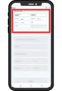 This image is used for personal details for SIM Registration.